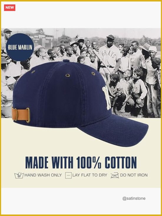 Adult Cotton Baseball Cap with Curved Brim, Adjustable Leather Strap main image 7